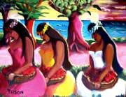Sunset Wahine can be seen is the Hawaii Collection another oil on canvas
